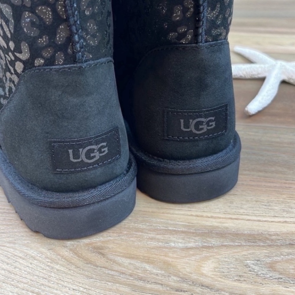 🌴🔆UGG- CLASSIC SHORT SNOW LEOPARD BOOTS PINK🔆🌴 - Picture 13 of 14